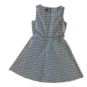 Talbots Blue and White Mini Dress